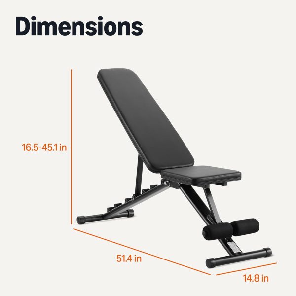 Basics Adjustable Workout Weight Bench Press