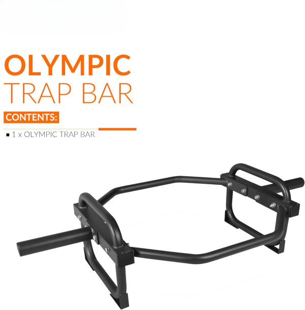 Barbell Olympic Trap Bar and Shrug Bar for Deadlifts