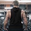 Men's 2 Pack Workout Hooded Tank Tops Bodybuilding