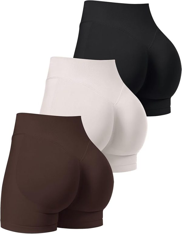 Womens Workout Shorts Seamless Scrunch Butt Lifting