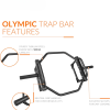 Barbell Olympic Trap Bar and Shrug Bar for Deadlifts