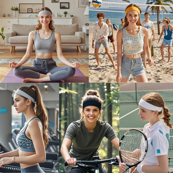 9Pcs Headbands for women Non Slip Headband