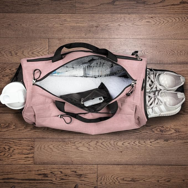 Gym Bag for Men & Women with Shoe & Wet Compartment