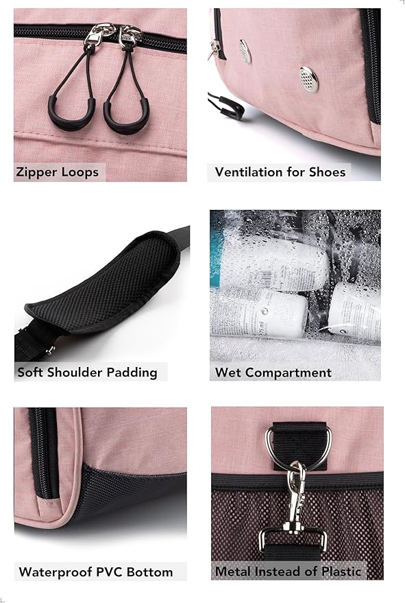 Gym Bag for Men & Women with Shoe & Wet Compartment